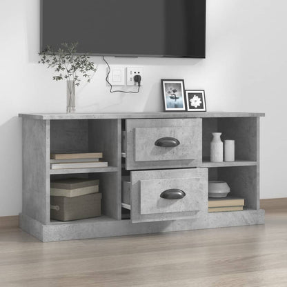 vidaXL TV Cabinet Concrete Grey 99.5x35.5x48 cm Engineered Wood
