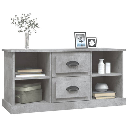 vidaXL TV Cabinet Concrete Grey 99.5x35.5x48 cm Engineered Wood