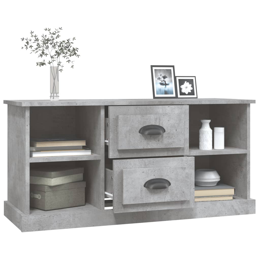 vidaXL TV Cabinet Concrete Grey 99,5x35,5x48 cm Engineered Wood