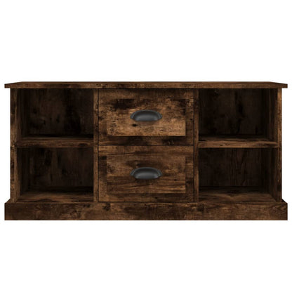 vidaXL TV Cabinet Smoked Oak 99.5x35.5x48 cm Engineered Wood