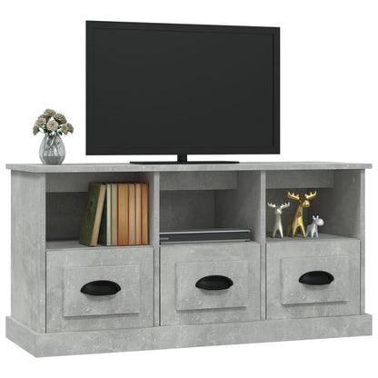 vidaXL TV Cabinet Concrete Grey 100x35x50 cm Engineered Wood