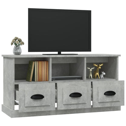 vidaXL TV Cabinet Concrete Grey 100x35x50 cm Engineered Wood