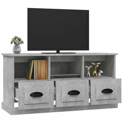 vidaXL TV Cabinet Concrete Grey 100x35x50 cm Engineered Wood