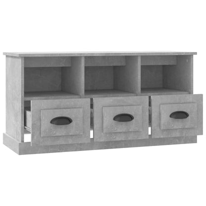 vidaXL TV Cabinet Concrete Grey 100x35x50 cm Engineered Wood
