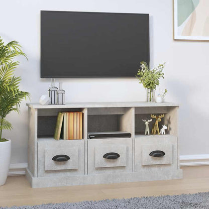 vidaXL TV Cabinet Concrete Grey 100x35x50 cm Engineered Wood