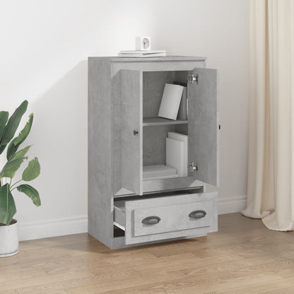 vidaXL Highboard Concrete Grey 60x35.5x103.5 cm Engineered Wood
