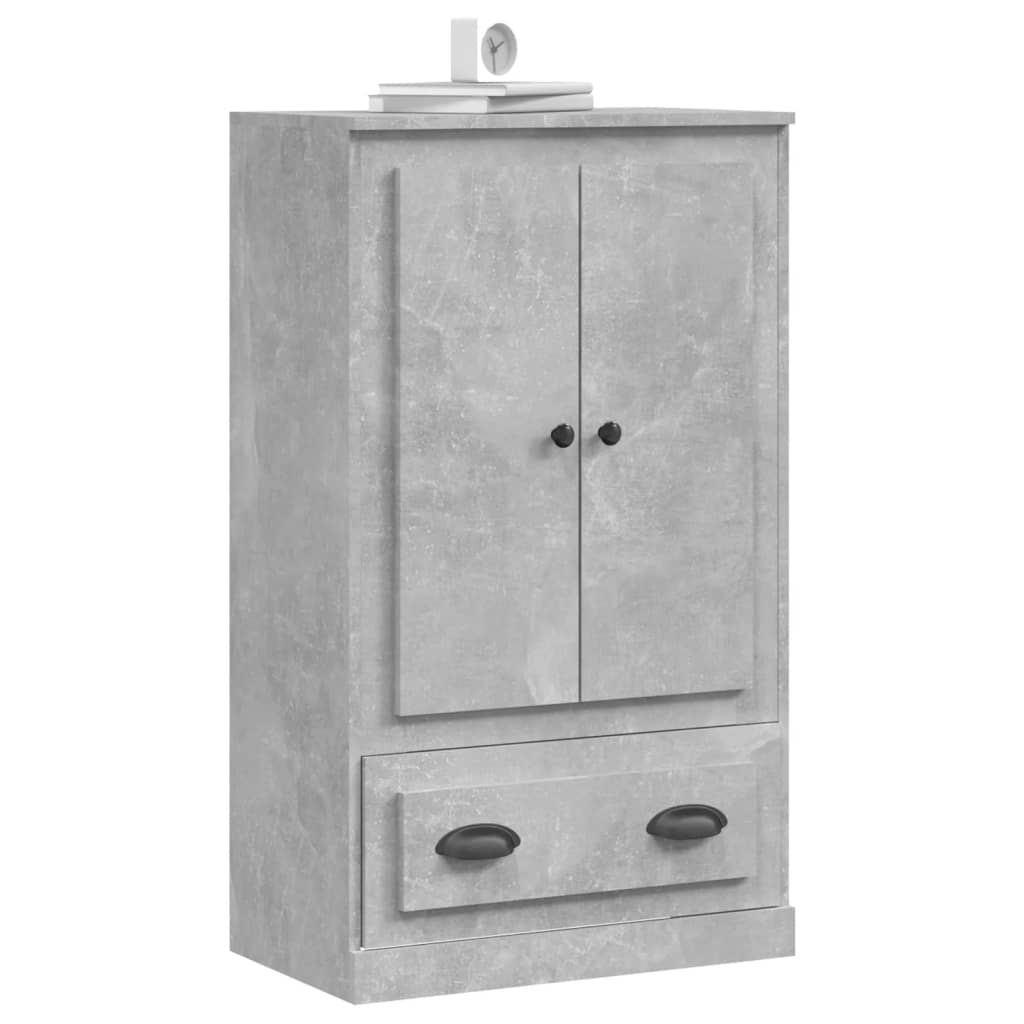 vidaXL Highboard Concrete Grey 60x35,5x103,5 cm Engineered Wood