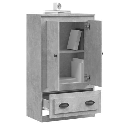 vidaXL Highboard Concrete Grey 60x35,5x103,5 cm Engineered Wood