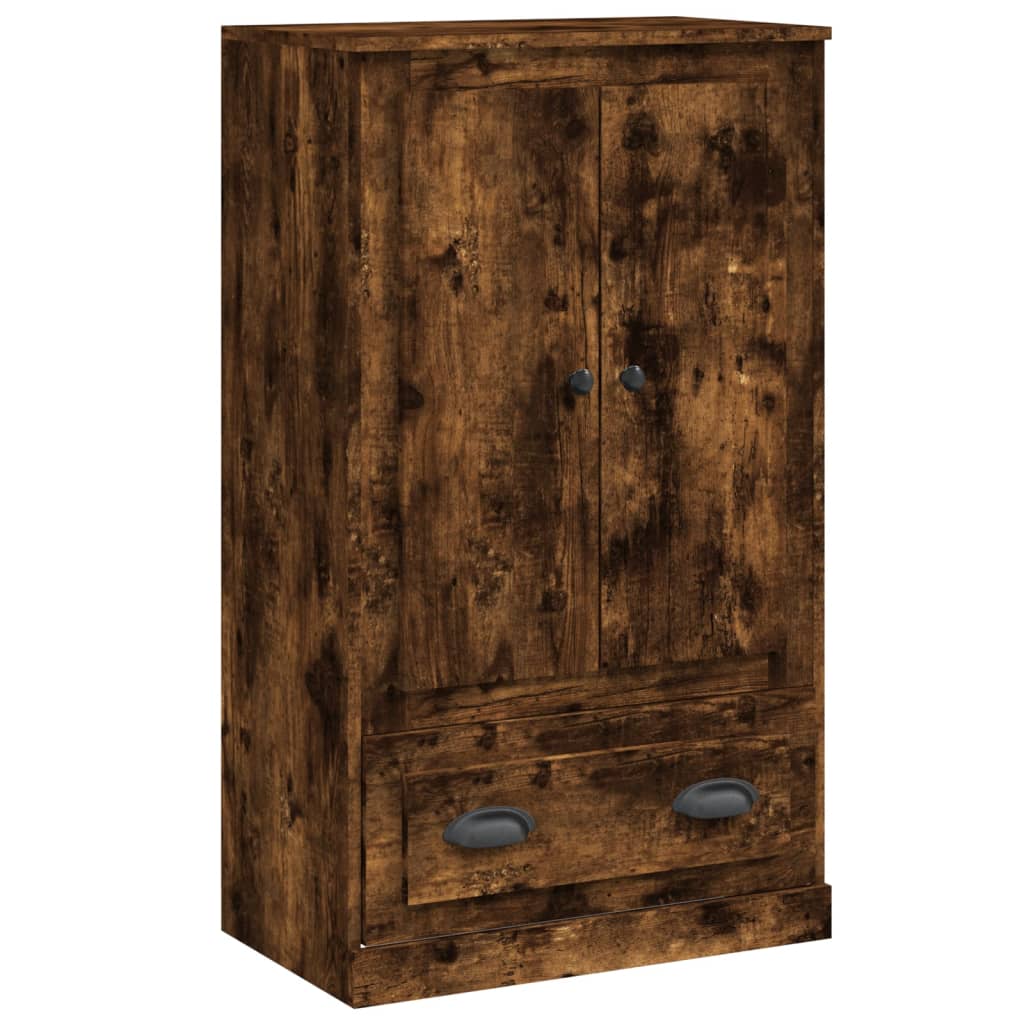 vidaXL Highboard Smoked Oak 60x35,5x103,5 cm Engineered Wood