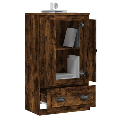 vidaXL Highboard Smoked Oak 60x35,5x103,5 cm Engineered Wood