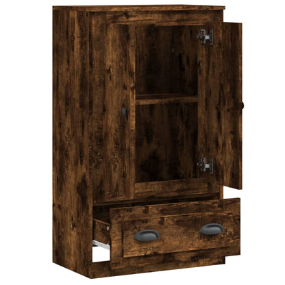 vidaXL Highboard Smoked Oak 60x35,5x103,5 cm Engineered Wood