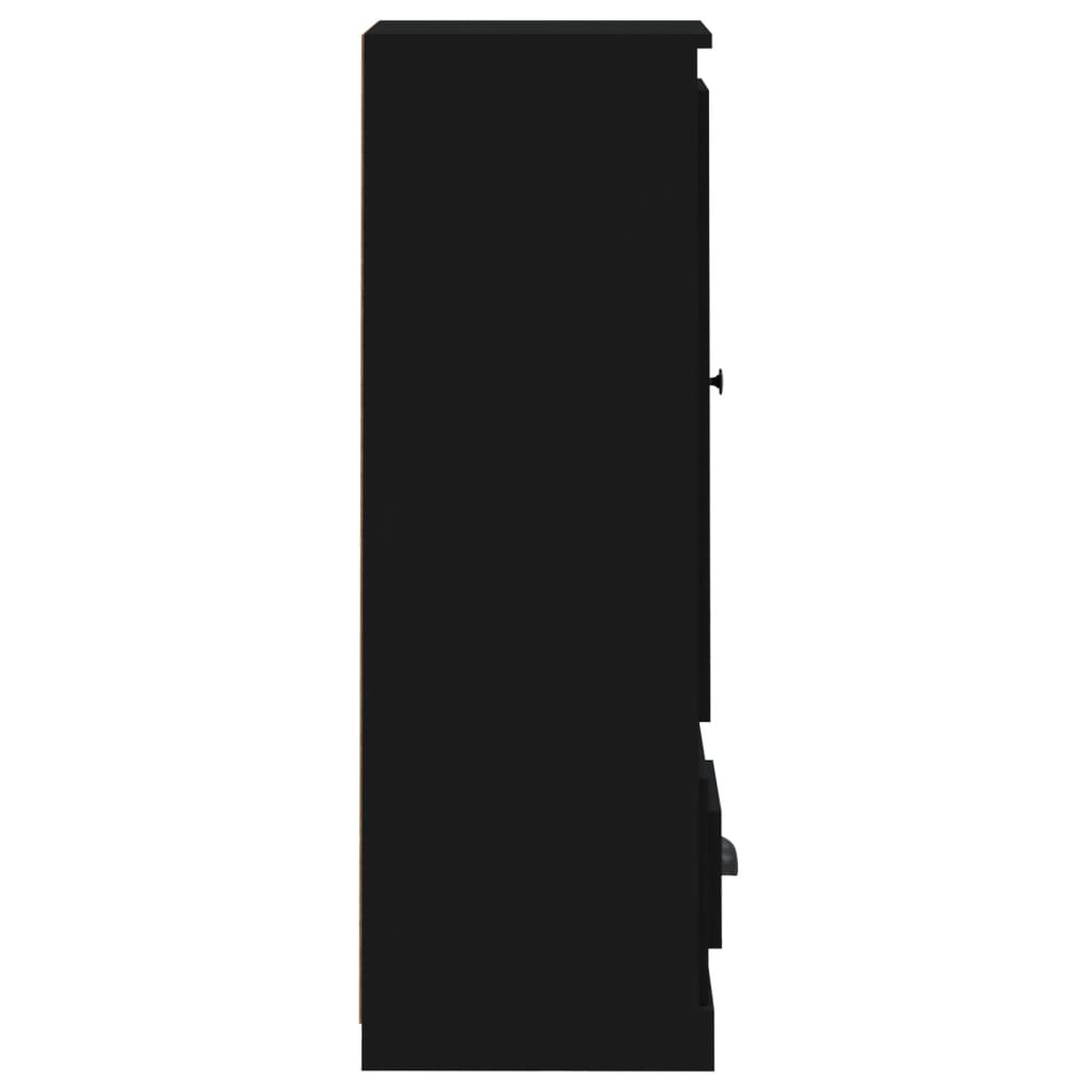 vidaXL Highboard Black 36x35.5x103.5 cm Engineered Wood