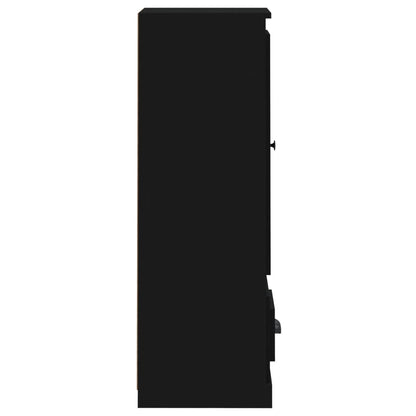 vidaXL Highboard Black 36x35.5x103.5 cm Engineered Wood