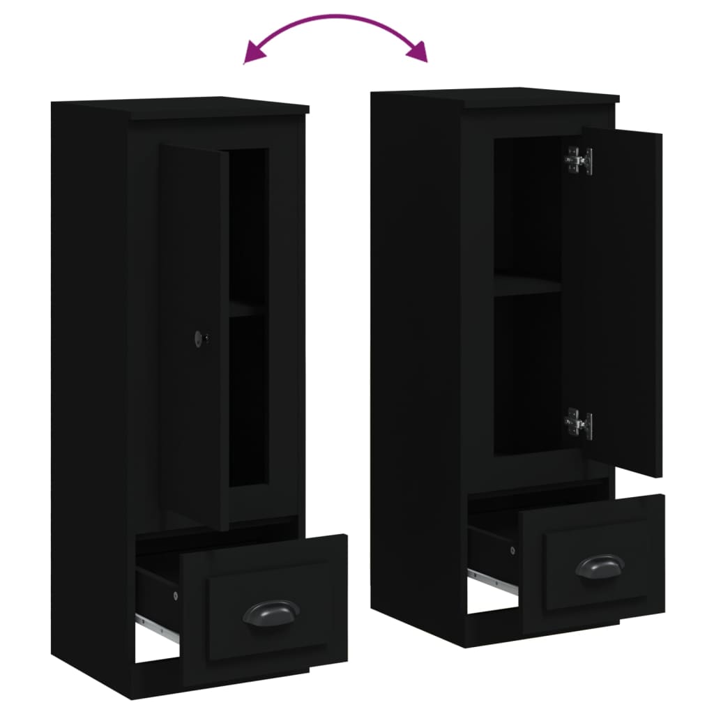 vidaXL Highboard Black 36x35.5x103.5 cm Engineered Wood