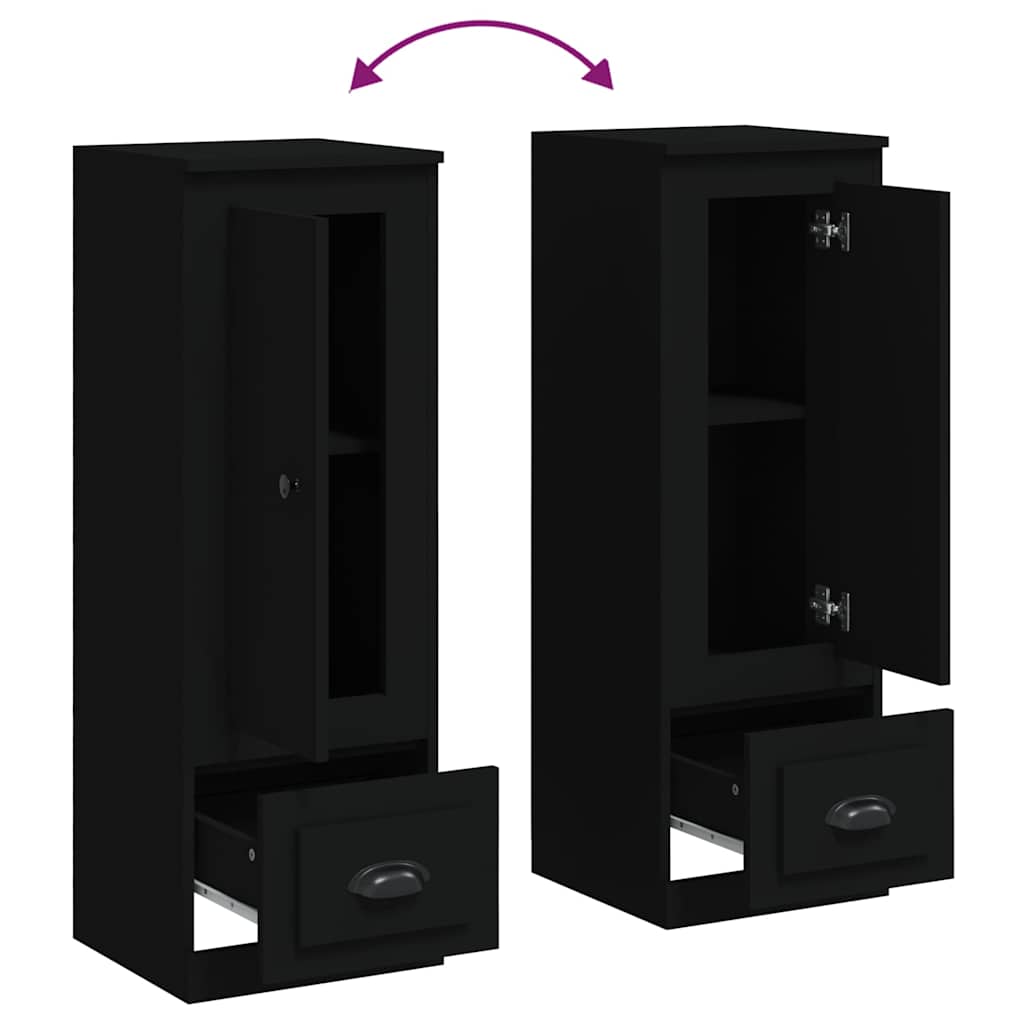 vidaXL Highboard Black 36x35,5x103,5 cm Engineered Wood