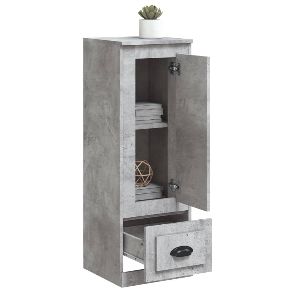 vidaXL Highboard Concrete Grey 36x35,5x103,5 cm Engineered Wood
