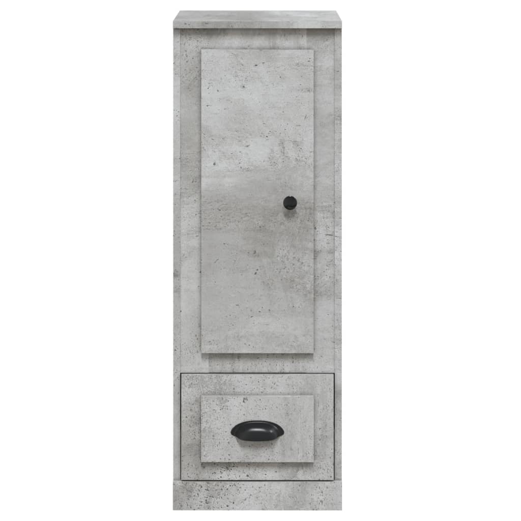 vidaXL Highboard Concrete Grey 36x35,5x103,5 cm Engineered Wood