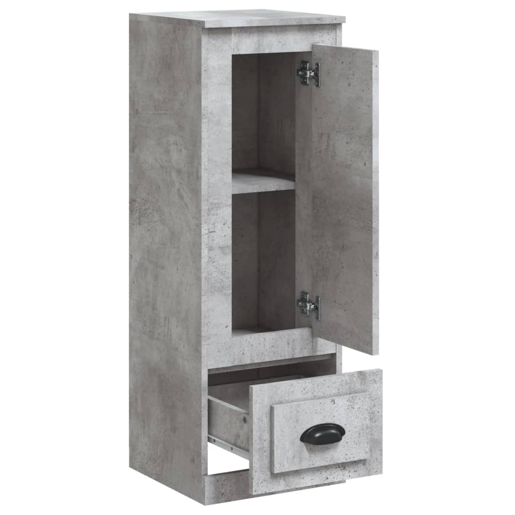 vidaXL Highboard Concrete Grey 36x35,5x103,5 cm Engineered Wood