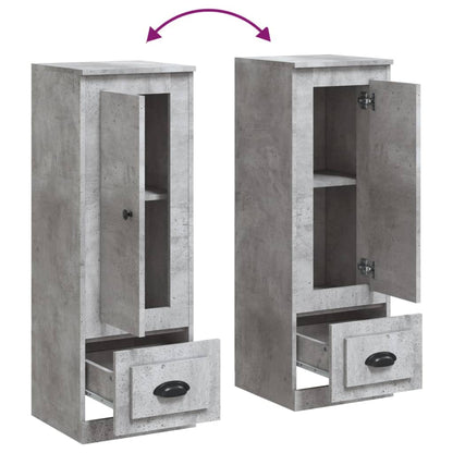 vidaXL Highboard Concrete Grey 36x35,5x103,5 cm Engineered Wood