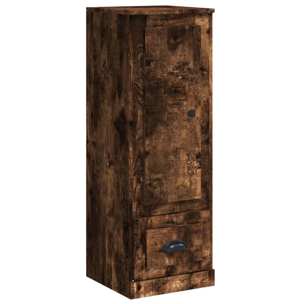 vidaXL Highboard Smoked Oak 36x35,5x103,5 cm Engineered Wood