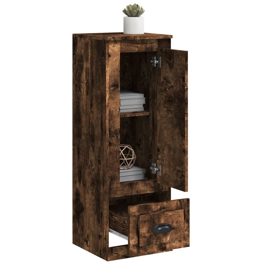 vidaXL Highboard Smoked Oak 36x35,5x103,5 cm Engineered Wood