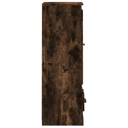 vidaXL Highboard Smoked Oak 36x35,5x103,5 cm Engineered Wood
