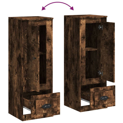 vidaXL Highboard Smoked Oak 36x35,5x103,5 cm Engineered Wood