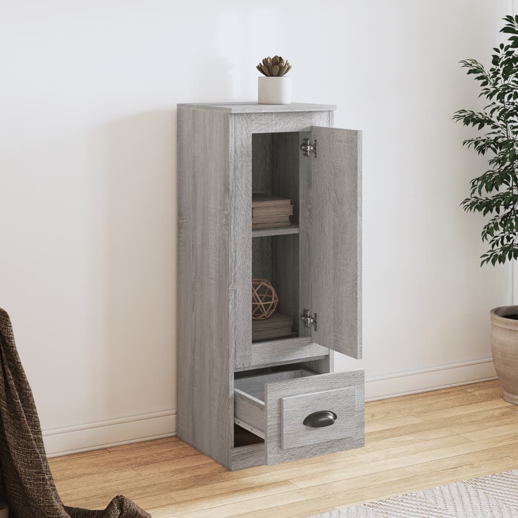 vidaXL Highboard Grey Sonoma 36x35,5x103,5 cm Engineered Wood