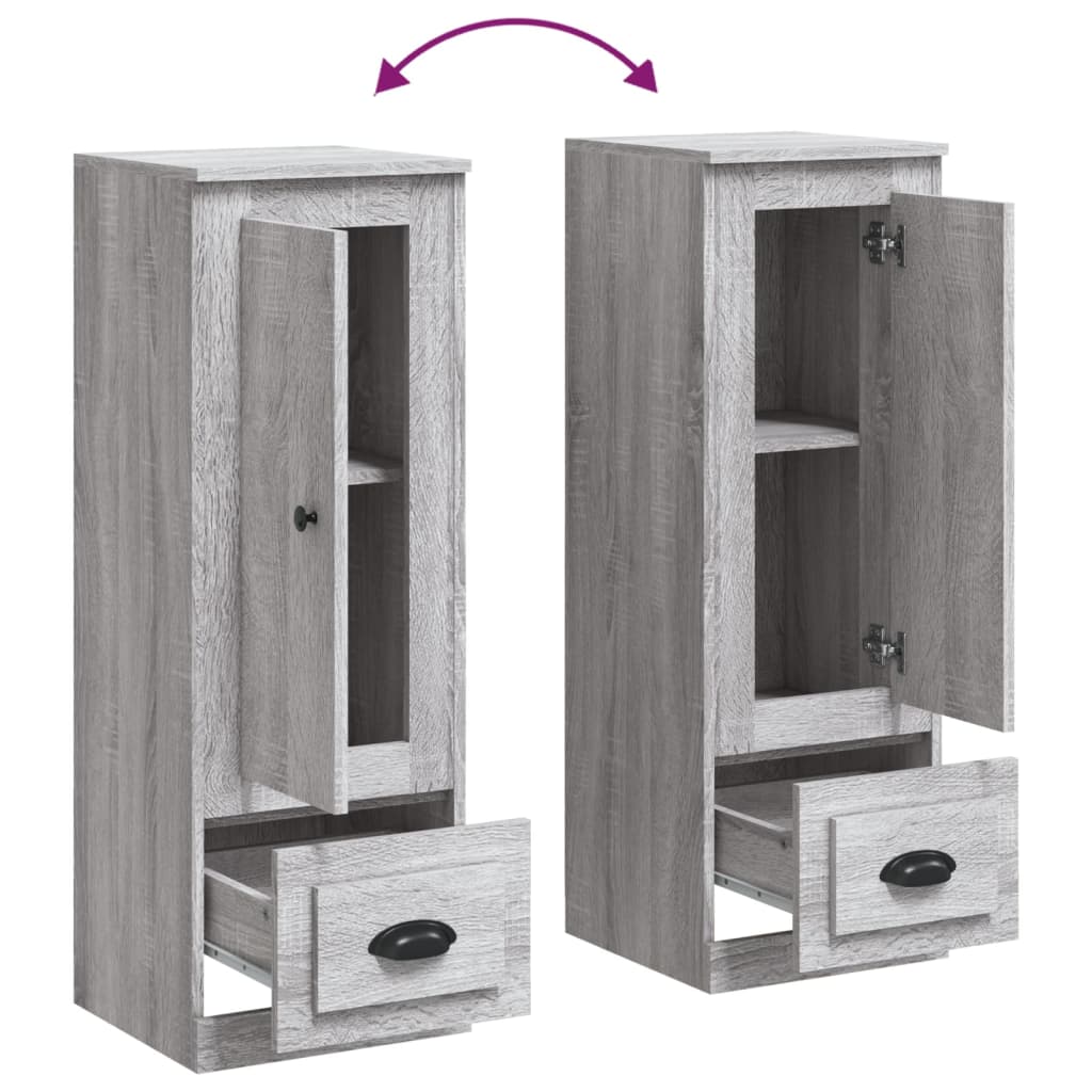 vidaXL Highboard Grey Sonoma 36x35,5x103,5 cm Engineered Wood