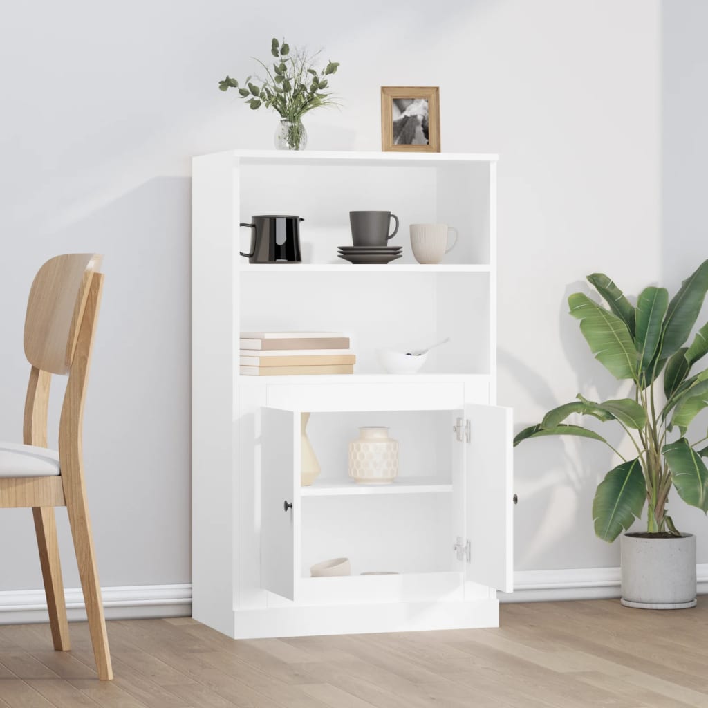vidaXL Highboard White 60x35,5x103,5 cm Engineered Wood