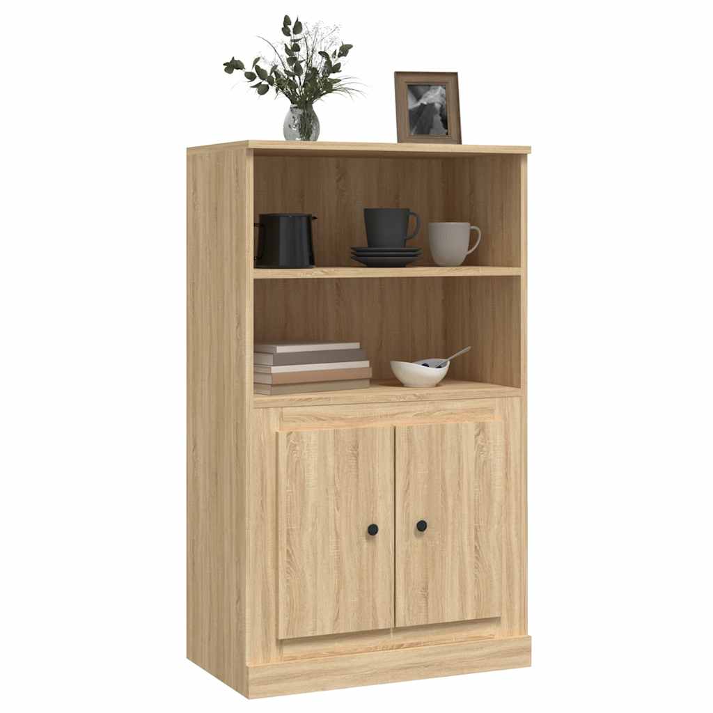 vidaXL Highboard Sonoma Oak 60x35,5x103,5 cm Engineered Wood