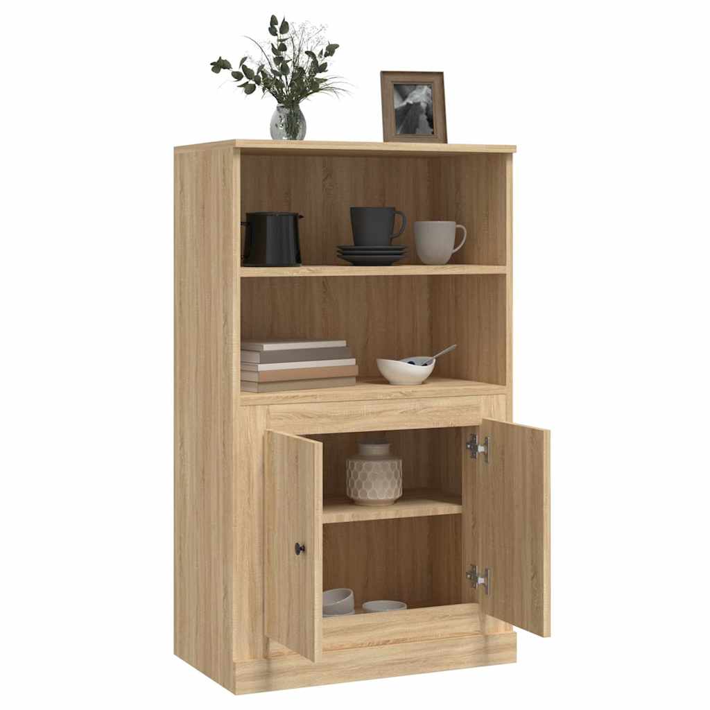 vidaXL Highboard Sonoma Oak 60x35,5x103,5 cm Engineered Wood