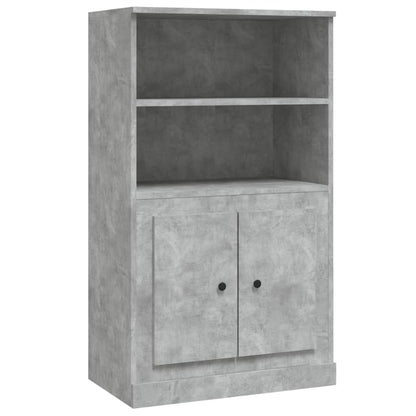 vidaXL Highboard Concrete Grey 60x35,5x103,5 cm Engineered Wood