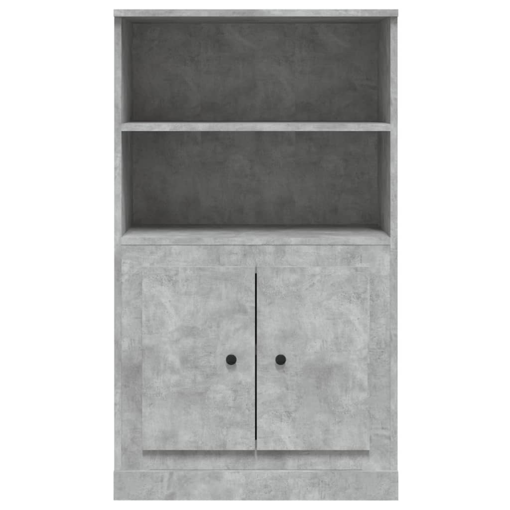 vidaXL Highboard Concrete Grey 60x35.5x103.5 cm Engineered Wood