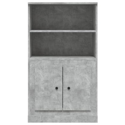 vidaXL Highboard Concrete Grey 60x35.5x103.5 cm Engineered Wood