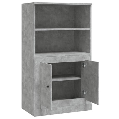 vidaXL Highboard Concrete Grey 60x35,5x103,5 cm Engineered Wood