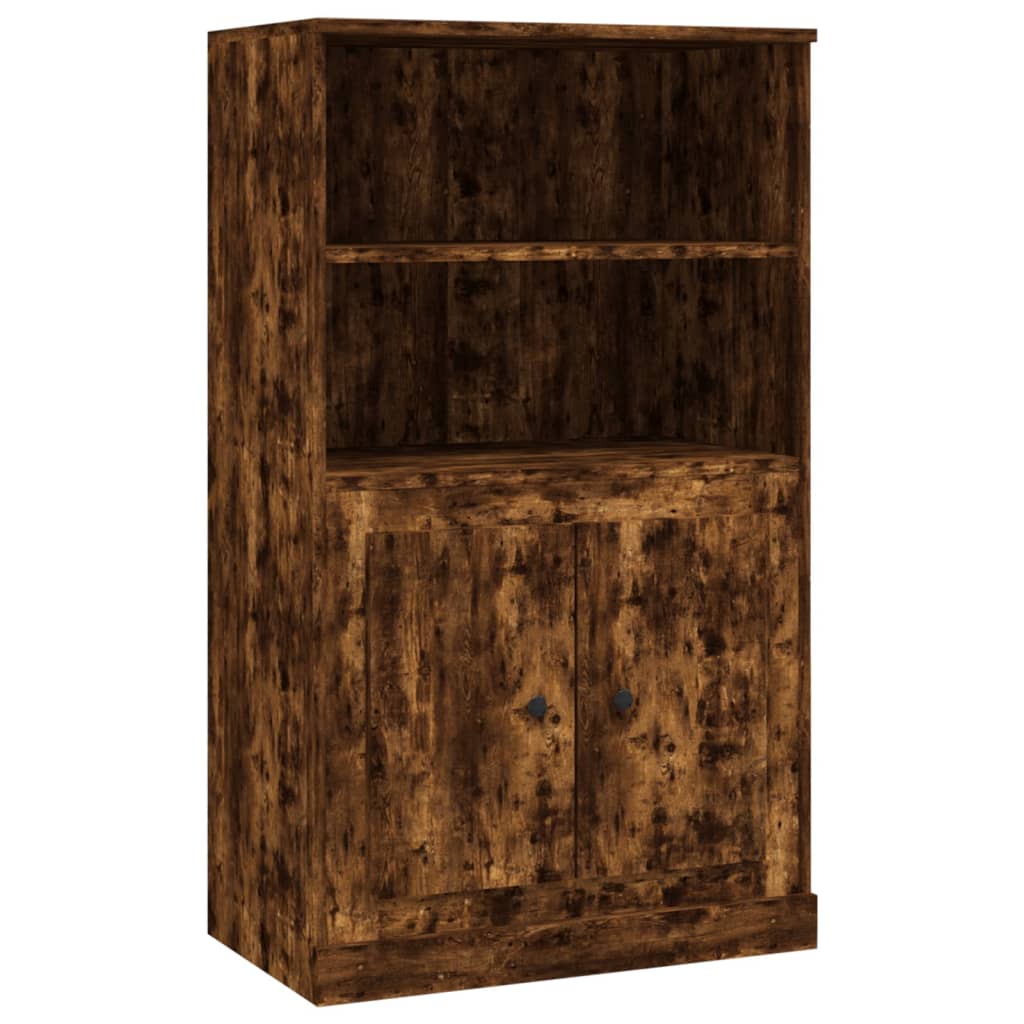 vidaXL Highboard Smoked Oak 60x35,5x103,5 cm Engineered Wood