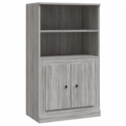 vidaXL Highboard Grey Sonoma 60x35,5x103,5 cm Engineered Wood