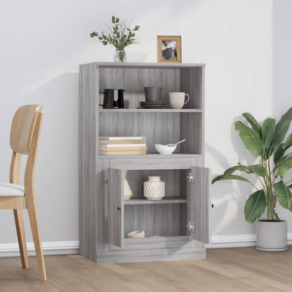 vidaXL Highboard Grey Sonoma 60x35,5x103,5 cm Engineered Wood
