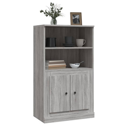 vidaXL Highboard Grey Sonoma 60x35,5x103,5 cm Engineered Wood