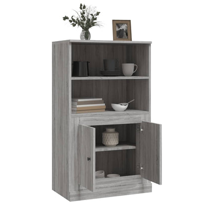 vidaXL Highboard Grey Sonoma 60x35,5x103,5 cm Engineered Wood
