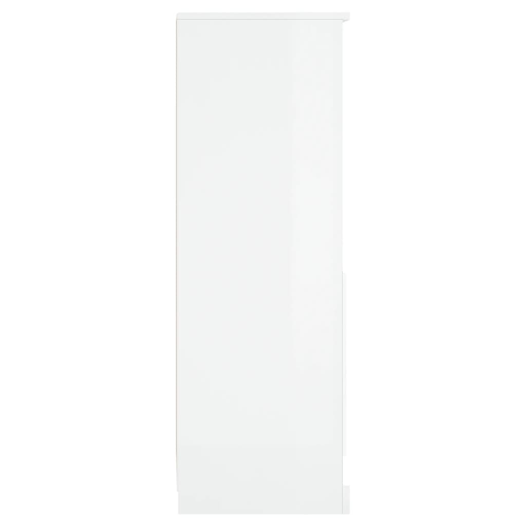 vidaXL Highboard High Gloss White 36x35,5x103,5 cm Engineered Wood