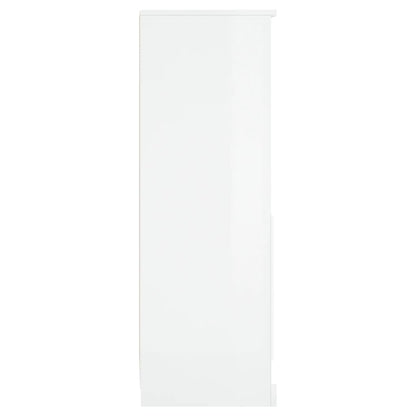 vidaXL Highboard High Gloss White 36x35,5x103,5 cm Engineered Wood