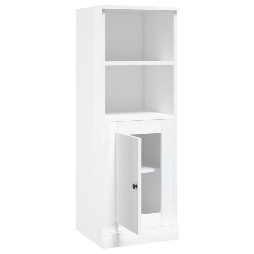 vidaXL Highboard High Gloss White 36x35.5x103.5 cm Engineered Wood