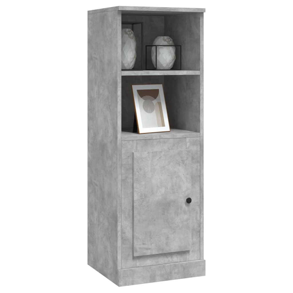 vidaXL Highboard Concrete Grey 36x35,5x103,5 cm Engineered Wood