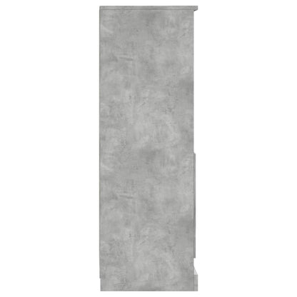 vidaXL Highboard Concrete Grey 36x35,5x103,5 cm Engineered Wood