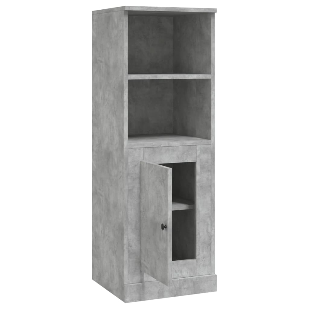 vidaXL Highboard Concrete Grey 36x35,5x103,5 cm Engineered Wood