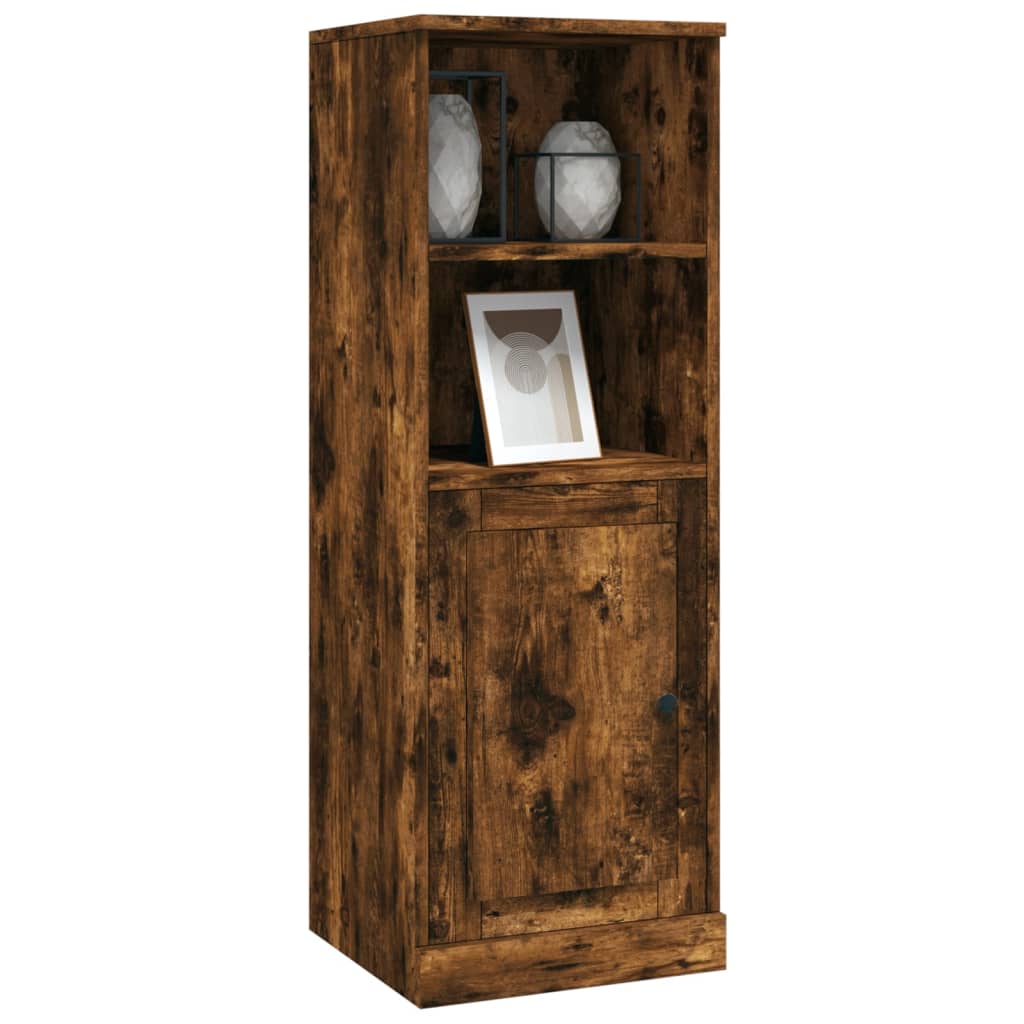 vidaXL Highboard Smoked Oak 36x35,5x103,5 cm Engineered Wood