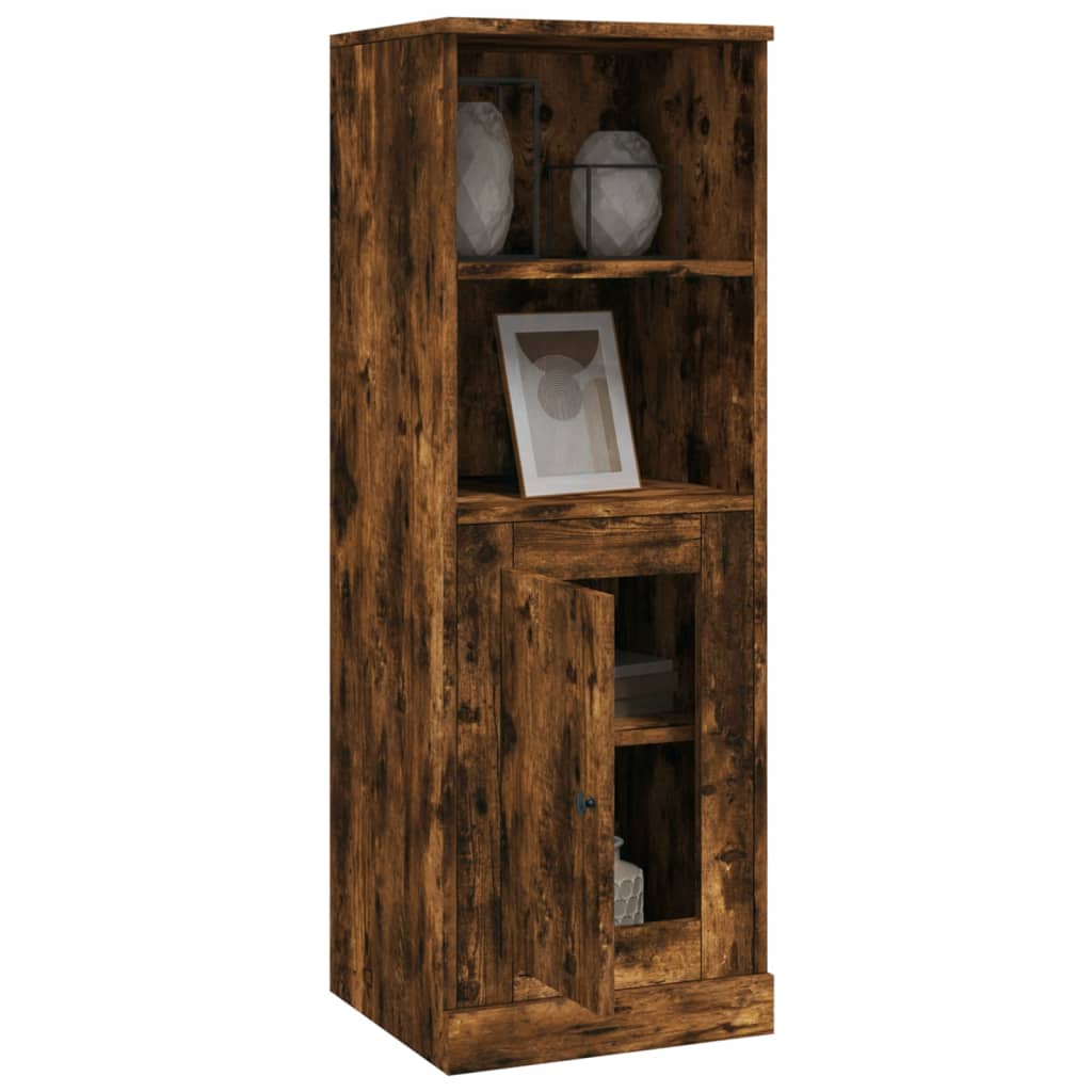 vidaXL Highboard Smoked Oak 36x35,5x103,5 cm Engineered Wood