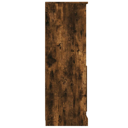 vidaXL Highboard Smoked Oak 36x35,5x103,5 cm Engineered Wood